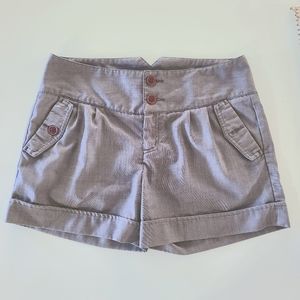 Ben Sherman Women's Dressy Gray Shorts mid Rise